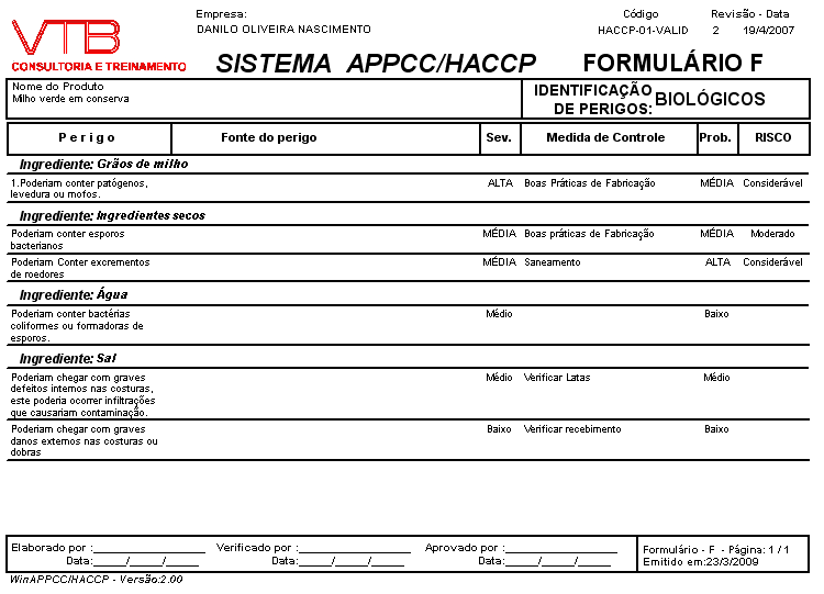 WinAPPCC/HACCP 2 - Imagem 2