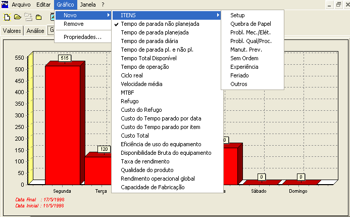Tela do software WinTPM